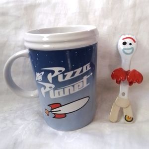 Disney | Toy Story Pizza Planet Logo with Forky Coffee Mug